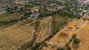Aerial view of property's location featuring rural landscape