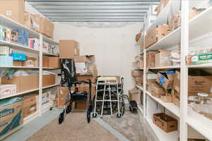 View of storage room