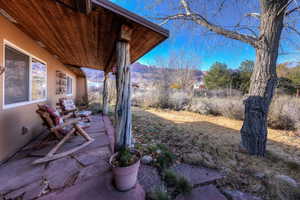 View of yard featuring a patio