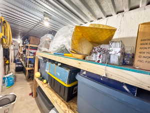 Shelved Cold Storage the Width of the Home