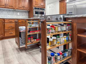 Functional Pull Outs for Baking Pans, Spices and Trash