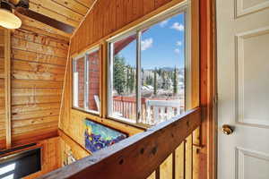 Exterior door to balcony off loft