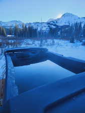 Relax in the hot tub after a long day on the mountain