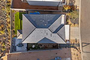 Aerial view of property and surrounding area