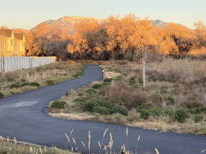View of road featuring a mountain view