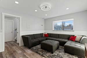 This room could be utilized as a bedroom or a living room