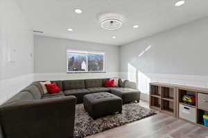 This room could be utilized as a bedroom or a living room