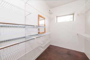 View of spacious closet