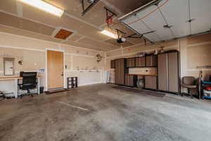 Garage with electric panel