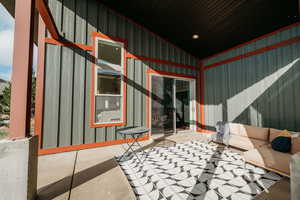 View of patio featuring an outdoor living space