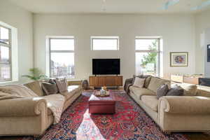 Living room featuring healthy amount of natural light