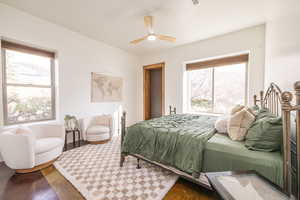 Bedroom with ceiling fan