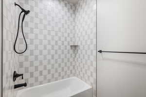 Full bathroom featuring shower / washtub combination