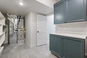 Utility room with heating unit