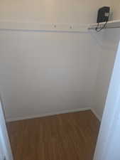 Spacious closet featuring wood finished floors