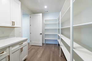 View of storage area