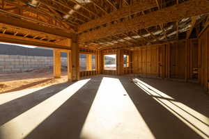 Misc room with a garage