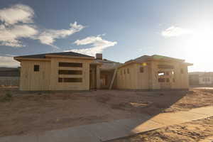 View of unfinished property