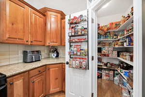 View of storage area