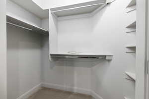 Each bedroom has it's own spacious walk-in closet