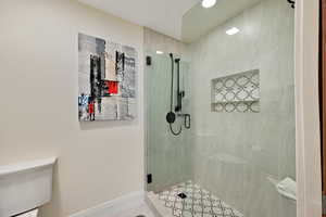 Bathroom with new tile and fixtures