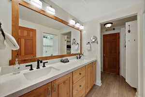 Dual sink, newer counters and fixtures