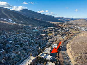 Aerial overview of property's location in Old Town
