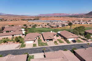 View of property location with nearby suburban area and a mountain backdrop