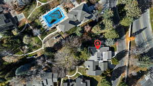 Aerial view of property's location