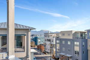 View of city featuring a mountain backdrop