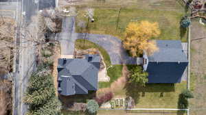 Aerial view of property and surrounding area
