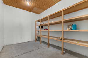 View of storage room