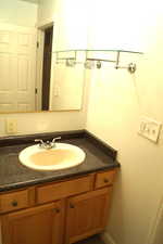 Bathroom featuring vanity