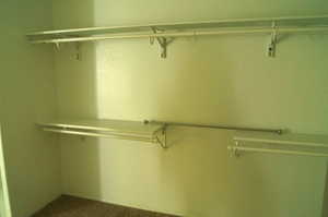 Spacious closet featuring carpet