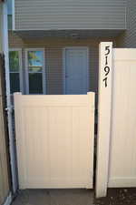 View of exterior entry