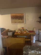 Dining space featuring wood finished floors