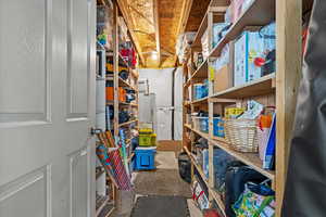 Storage featuring water heater