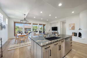 KITCHEN into LIVING & DINING