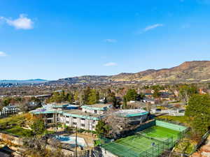 View of mountain background