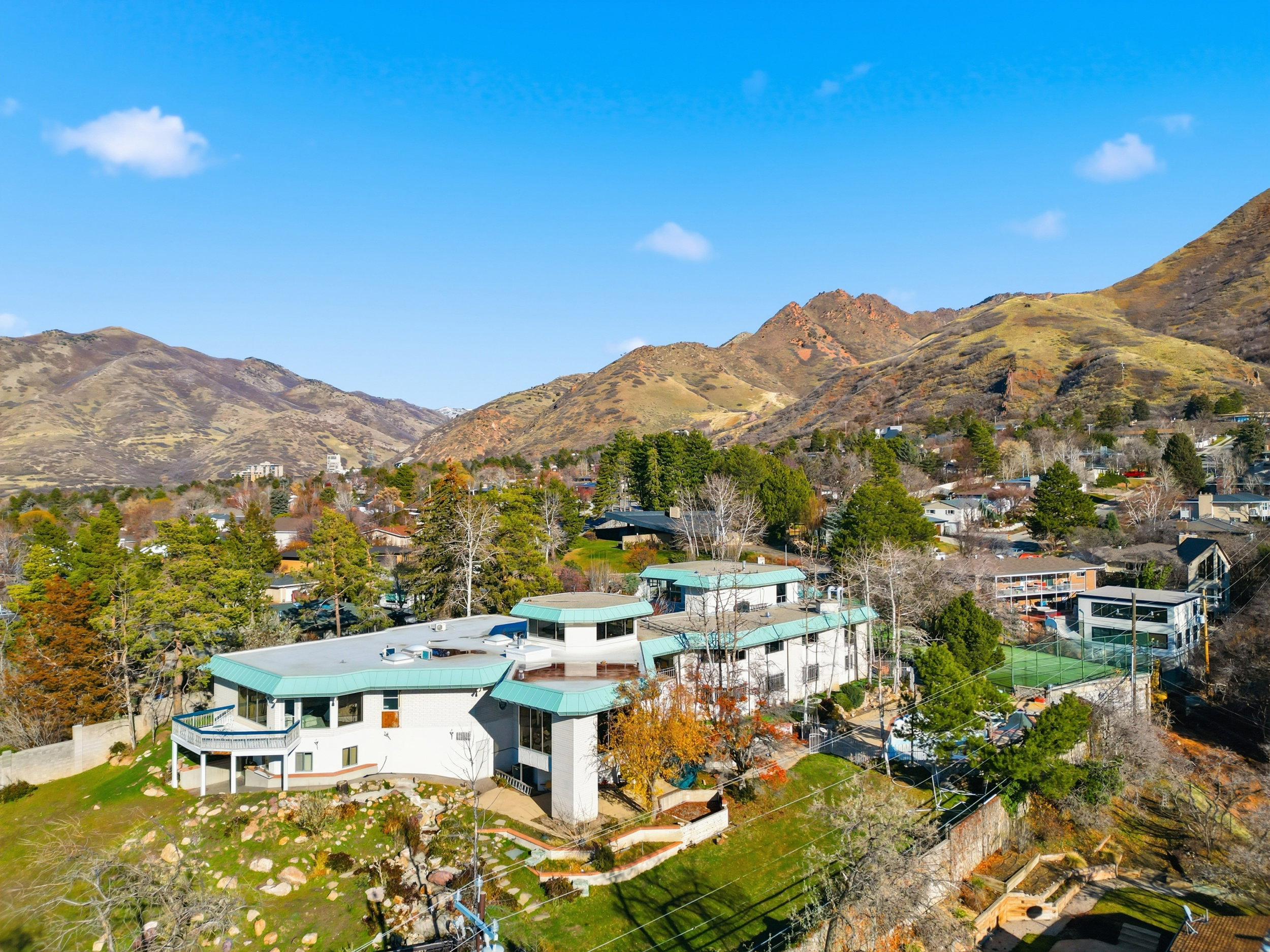 View of mountain backdrop