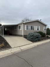 Covered parking space