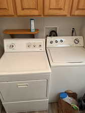 Washer and dryer are included.