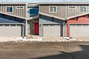 Craftsman-style house with an attached garage