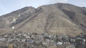 Mountain view with nearby suburban area
