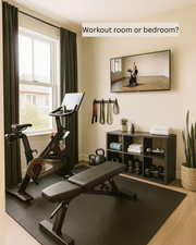 Bed #3. "Virtual model home" of same floor plan; NOT actual home.