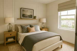 Bed #2. "Virtual model home" of same floor plan; NOT actual home.