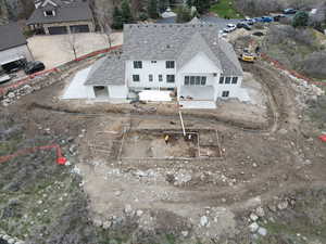 View from above of property