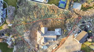 View of property location with property boundaries highlighted