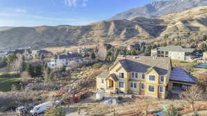 View of mountain background