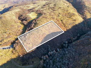 View of property location with property parcel outlined